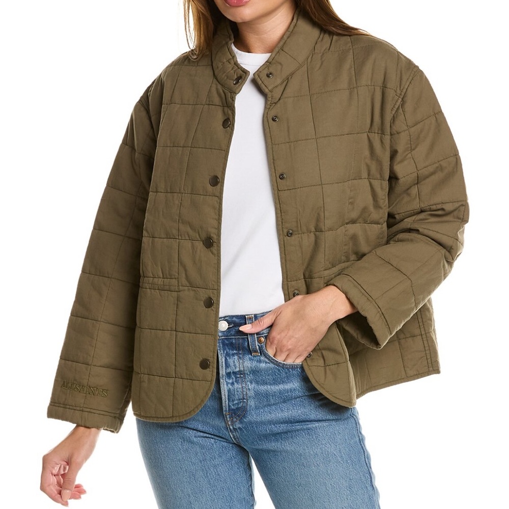 AllSaints green quilted jacket